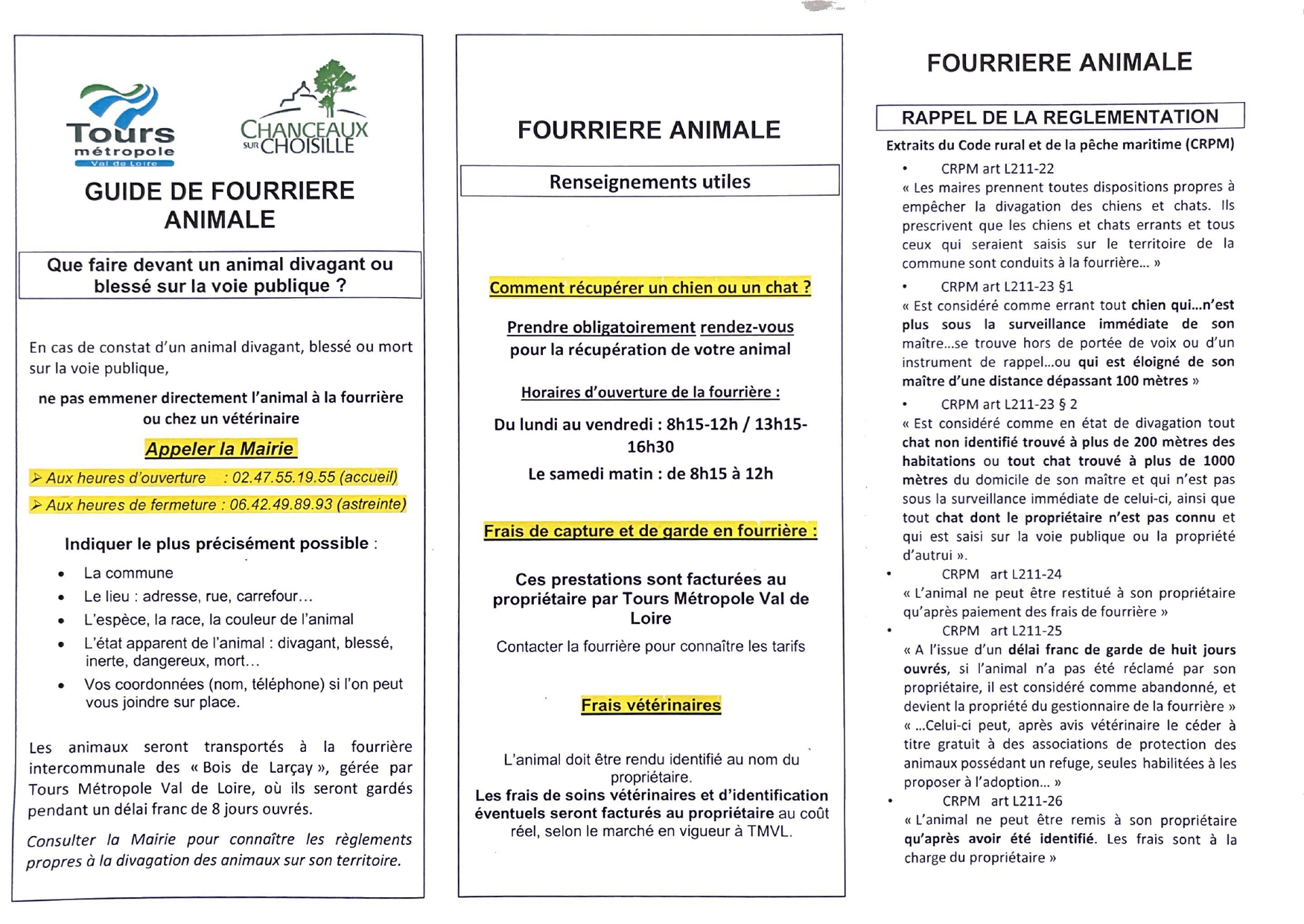 Guide fourriere animale 2024